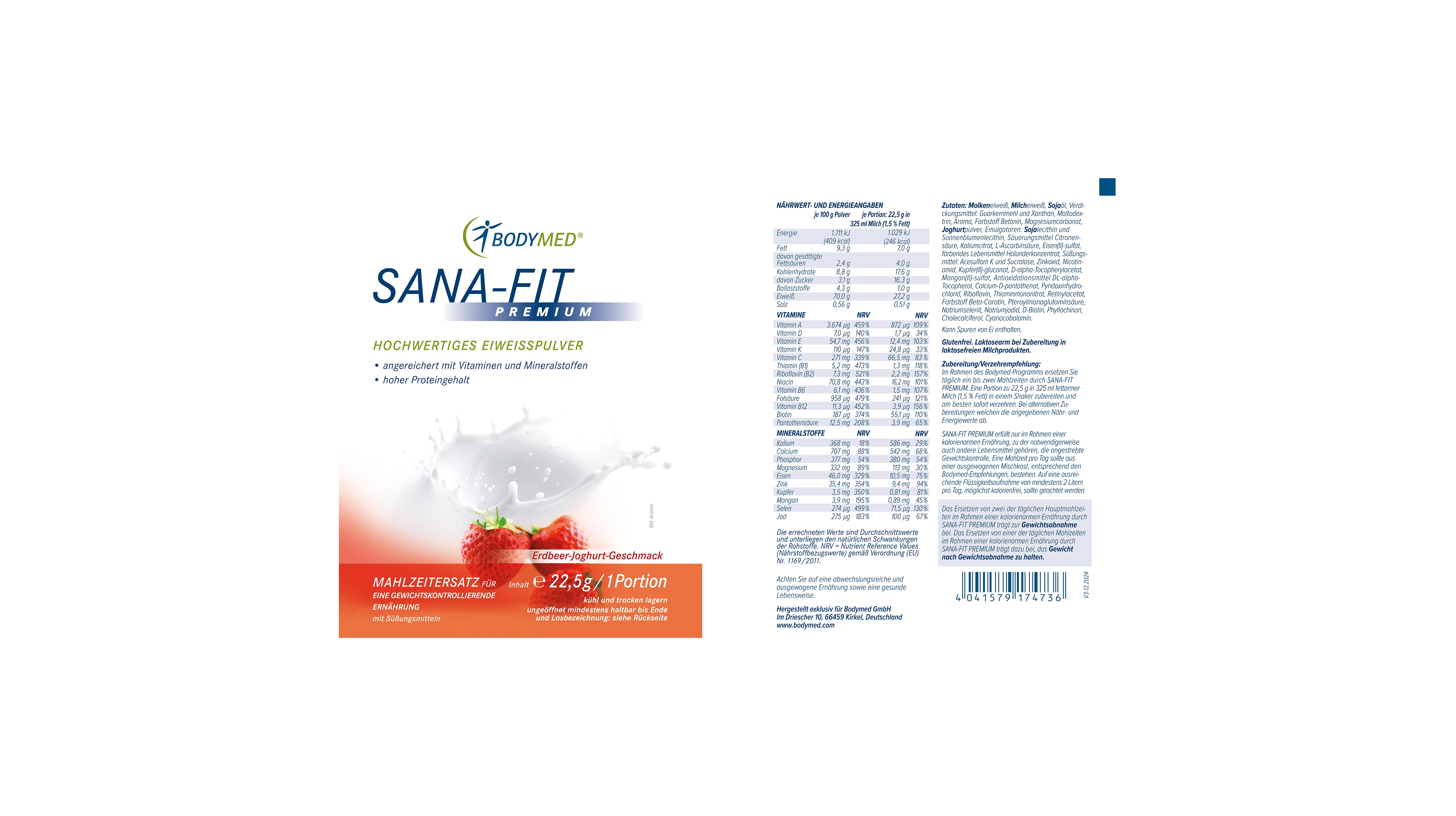 Sana-Fit Erdbeer-Joghurt